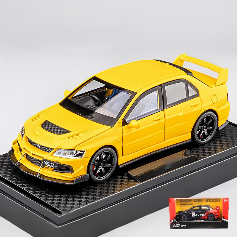 1:32 Мицубиси Лансер Эволюшн EVO Трассовая Окрашенная Спортивная Металлическая Сплавная Литая Модель Автомобиля Миниатюрное Транспортное Средство Mini GT Подарок Другу