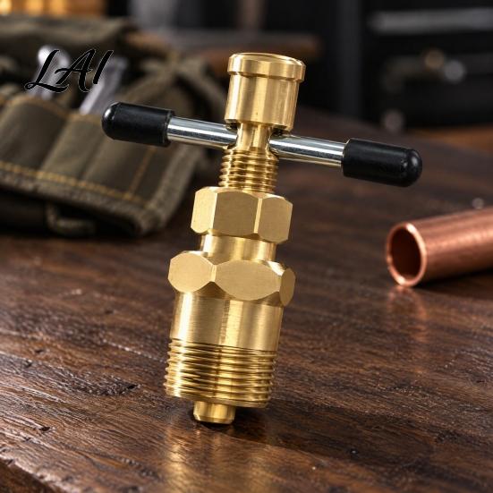 Professional Pipe Fitting Tool Olive Puller for 1/2 And 3/4 Inch Pipe Durable Copper-plated Carbon Steel NPT Compression Sleeve Rust-Resistant