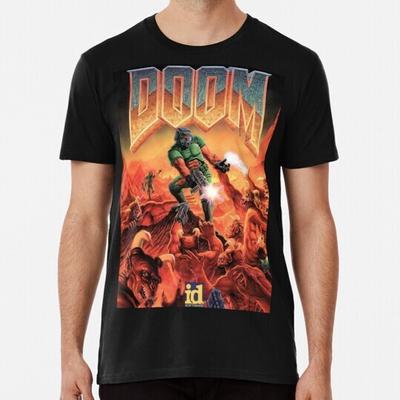 Игровая коробка Doom S-5XL Сделано в США Футболка Унисекс Футболка