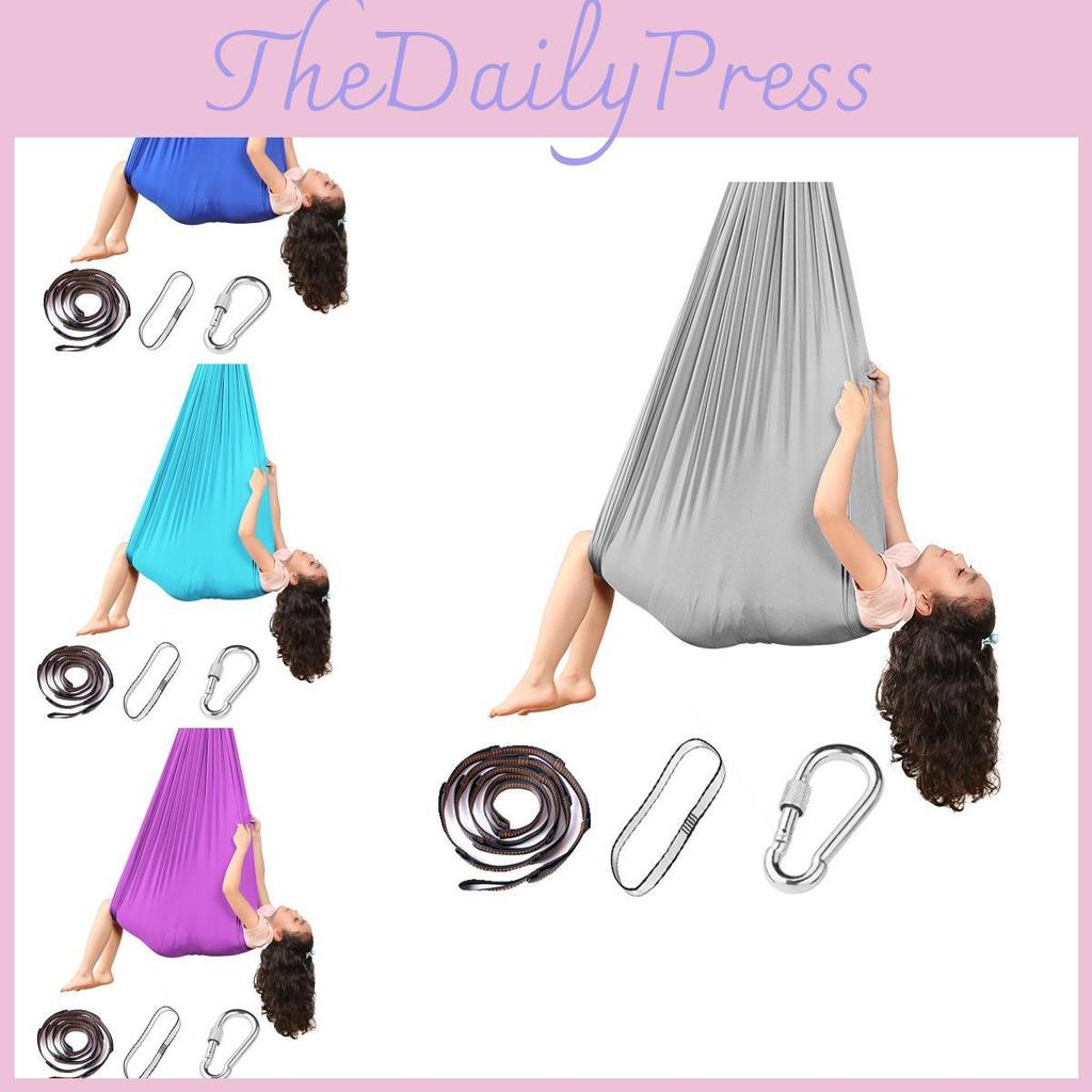 Премиальная ткань Детский гамак-качели для помещений и улицы Сенсорное тренировочное кресло