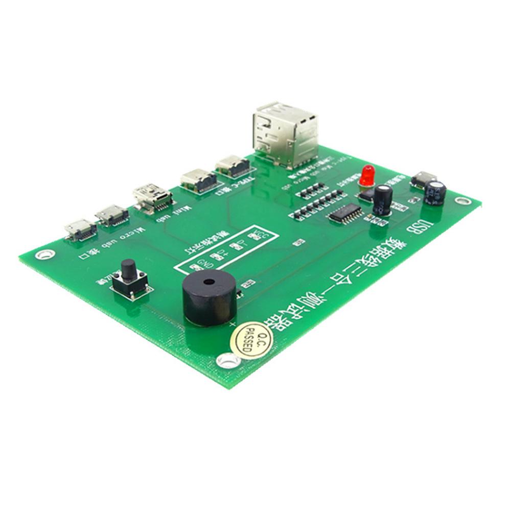 Тестер USB-кабеля, карта для тестирования зарядного кабеля, type-C, mini usb, микро печатная плата, карта для тестирования кабеля передачи данных