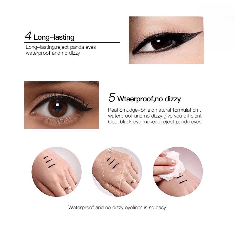 Быстросохнущая подводка для глаз, водостойкая, не размазывающаяся, натуральная, трехмерная, Sleeper, контуринг шелкопряда, жидкая подводка для глаз, перманентная фиксация, студенческий макияж