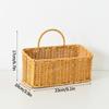 Kitchen Storage Basket with Handle Woven Hanging Baskets for Living Room Fruit Sundries Organizer Home Decor Hand-woven Baskets