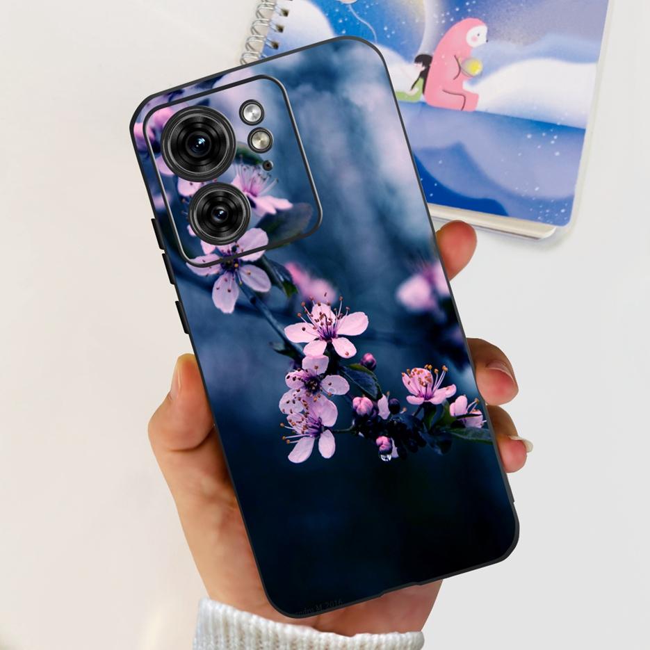 Для Motorola Edge 40 Чехол XT2303-2 Цветной Цветочный Рисунок Задняя Крышка 6.55'' Мягкие Чехлы Для Motorola Edge 40 Edge40 Чехлы Для Телефона