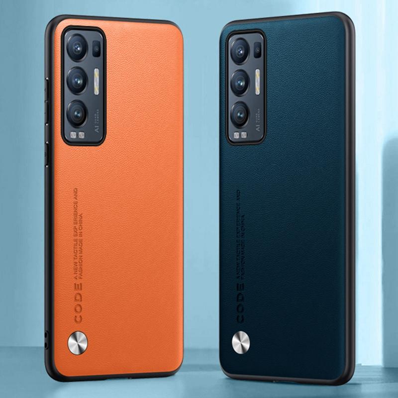 Роскошный чехол из искусственной кожи для OPPO Reno 5 Pro Plus Reno5 Pro+, задняя крышка, матовый силиконовый защитный чехол для телефона OPPO Find X3 Neo