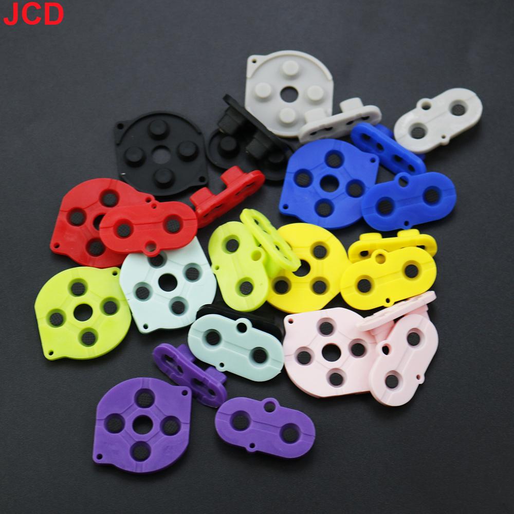 JCD 1set For Game Boy Color GBC Game Console Shell Housing Silicon Start Select Keypad Rubber Conductive Button A-B d-pad