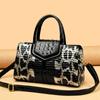 Luxury  New Crocodile Cowhide Women's High Quality Leather Bag Large Capacity Female One Shoulder Handbag Boston Pillow Bag