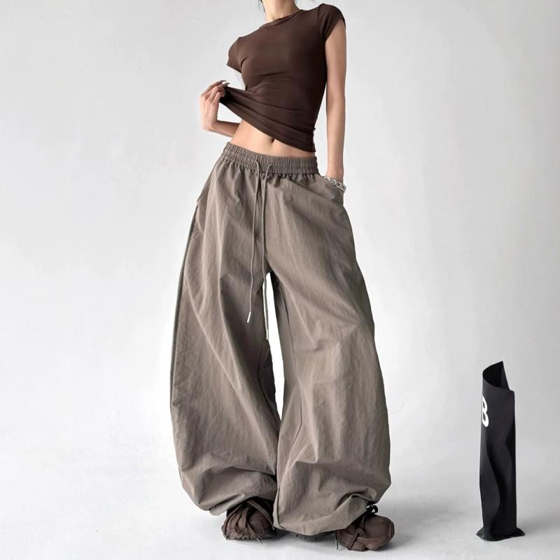 High-Waist Loose Wide-Leg Pants Men Women Quick-Dry Outdoor Trousers 2026 Streetwear