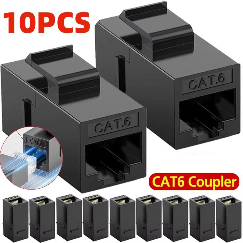 2-10 шт. Разъем RJ45 Удлинитель Сетевого Кабеля Ethernet Cat 6 Адаптер Keystone RJ45 Female-Female Вставка Соединитель Keystone CAT6