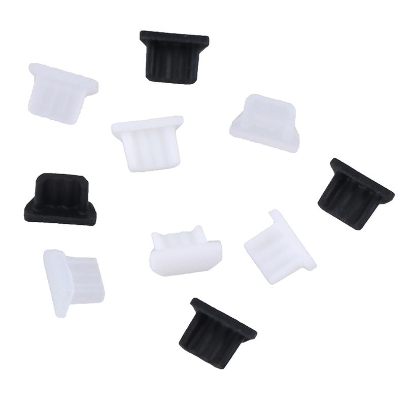 10Pcs Universal Micro-Usb Dust Plug Charger Port Cover Cap Female Jack Interface