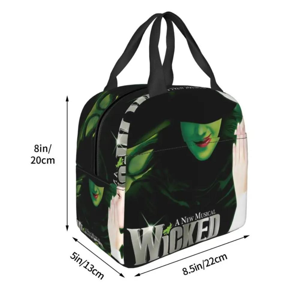 Custom W-Wickeds Magic Thermal Insulated Lunch Bags Women American Resuable Lunch Tote for Work School Travel Storage Food Box