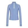 Comfortable Zip-Up Riding Shirt for Girls: Breathable Sweatshirt with Thumb Holes, Collared Neck & Secure Zip Pockets