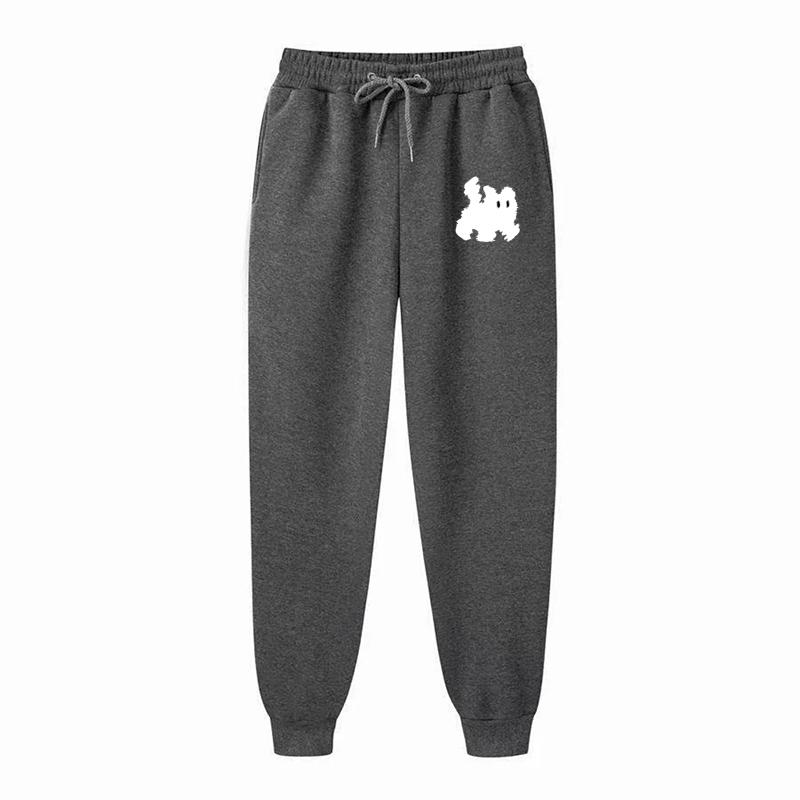 Женские спортивные штаны с милым принтом кошки, повседневные брюки для улицы, спорта, бега, женские брюки, универсальные уличные штаны на каждый день
