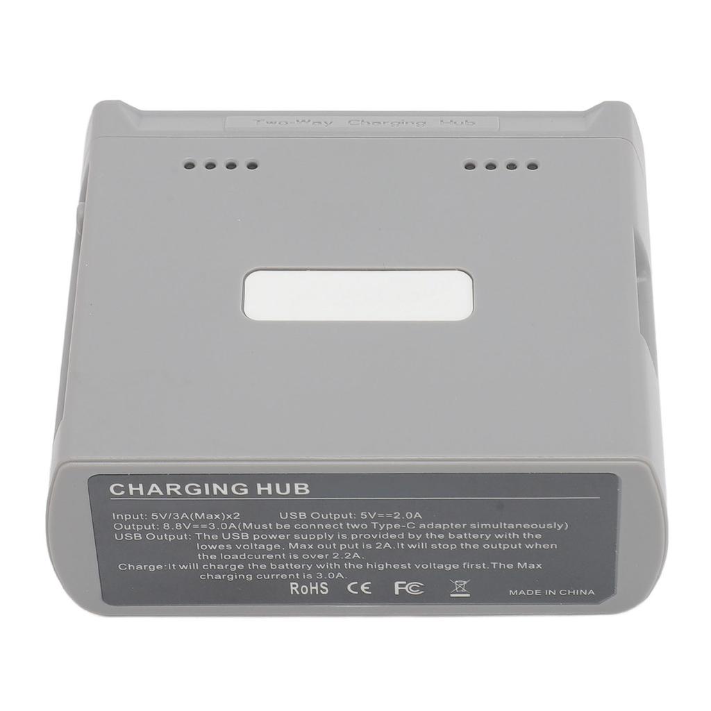 2 Way Charging Hub 4 LED Lights Good Compatibility Battery Charging Hub for Mini 4K 2 SE
