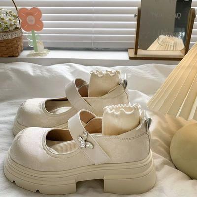 Новые китайские туфли Мэри Джейн на платформе 2025 новые туфли-лодочки в стиле Гочао с ципао, туфли для платья-лошади, высокие каблуки