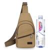 Rilibegan Men's Minimalist Canvas Chest Bag European and American Retro One Shoulder Crossbody Bag