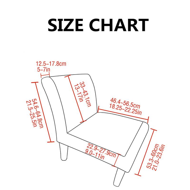 Elastic Plain Fat Sofa Chair Cover Armless Single Sofa Cover Coffee Shop All -Inclusive Fat Stool Cover For Living Dinner Room