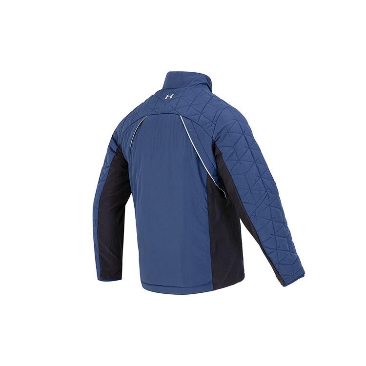 Under Armour Мужская гибридная гольф-куртка UA ColdGear Reactor Storm с полной молнией 'Синяя' 1364642-408