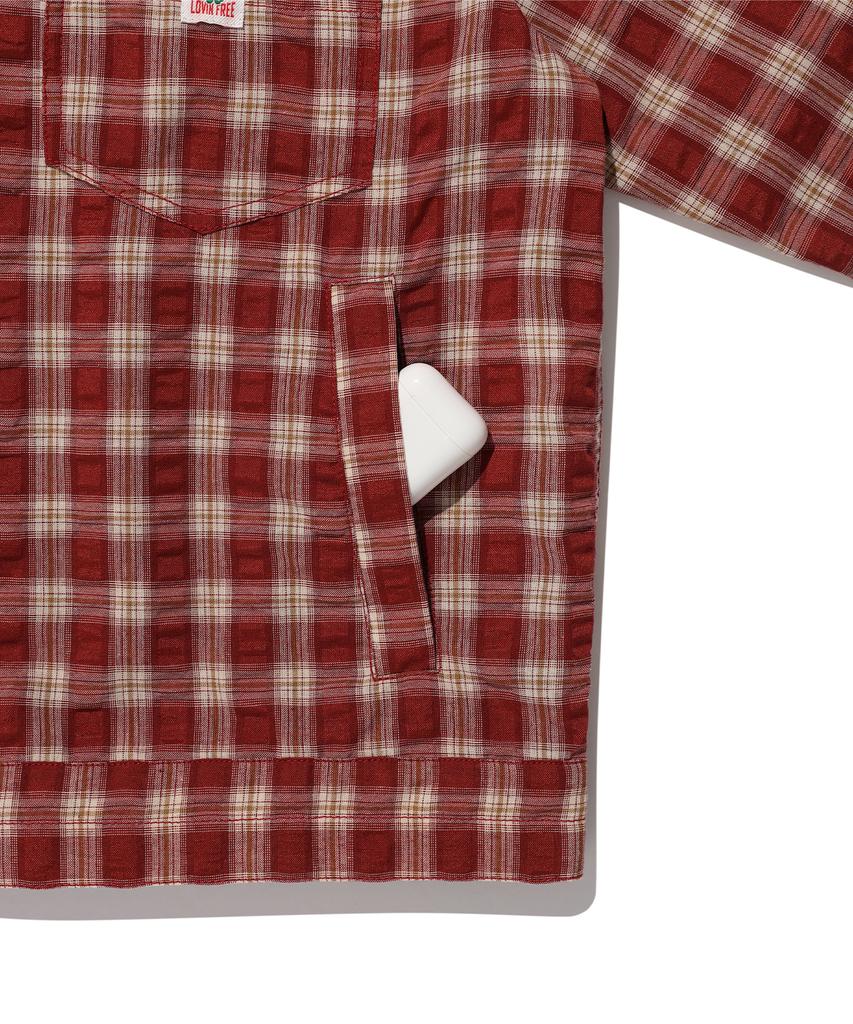 AECA Light Check Trucker-Burgundy