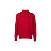 Polo FW21 High Neck Ribbed Long Sleeve Wool Sweater Men Sweater Red 710814395-006