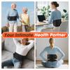 Heated Waist Massager Light Decompression Lumbar Support Belt Blood Circulation Disc Herniation Relief Electric Infrared Pads