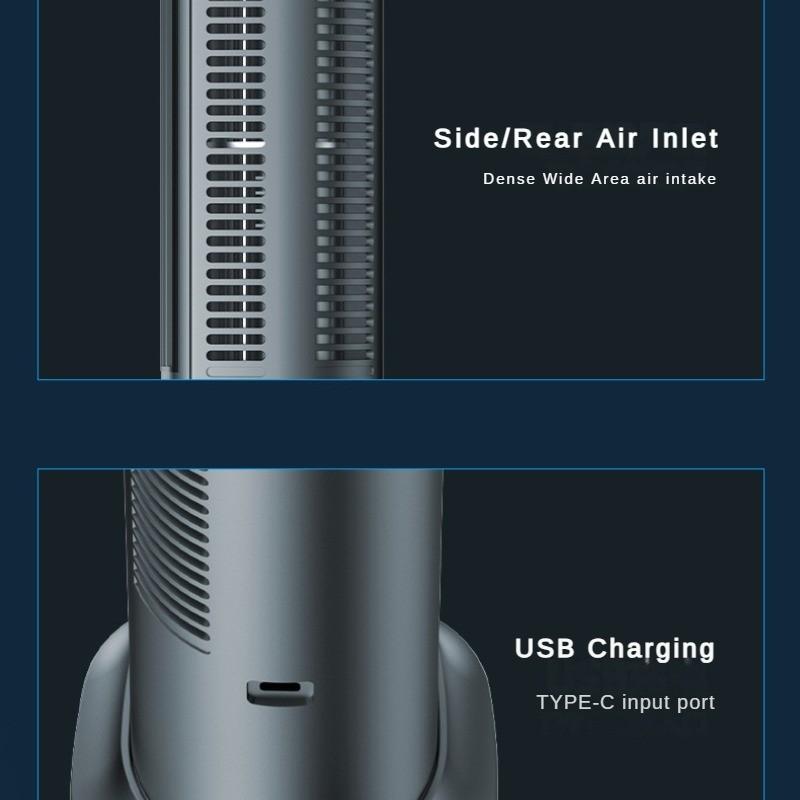 3,5 Вт вертикальный и горизонтальный башенный вентилятор без створок, бытовой настольный бесшумный электрический вентилятор, портативный многофункциональный циркуляционный вентилятор 60*80*270 мм