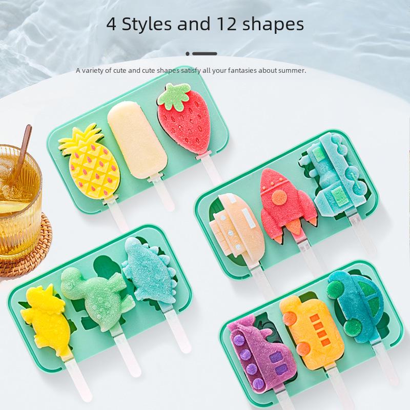 Креативная силиконовая форма для мороженого на палочке для домашних угощений