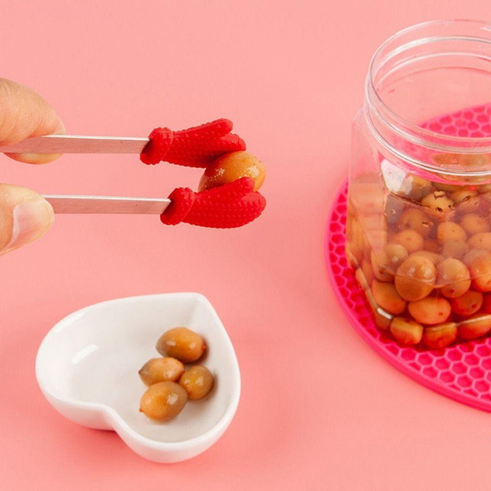 Hand-shaped Food Clips Non-slip Tweezers New Ice Cube Clip