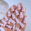 30 шт. Новые Милые Мини 8*14 мм Мультяшные Кролики Серия Плоская Основа Смола Скрапбукинг DIY Ювелирные Изделия Ремесло Декоративные Аксессуары