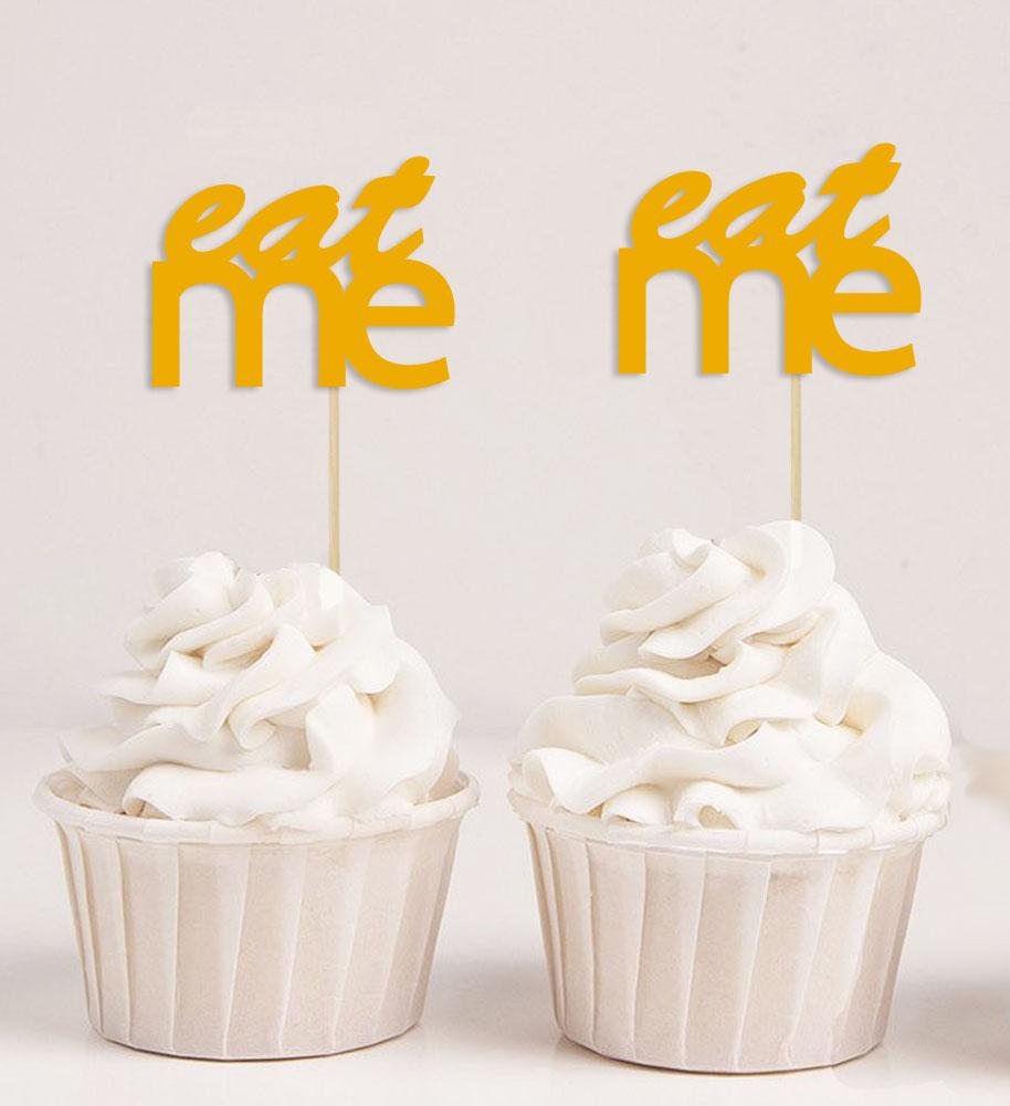 Дарлинг Сувенир| Съешь меня свадебные украшения для кексов | Выбор украшений для десерта для вечеринки в честь рождения ребенка - упаковка