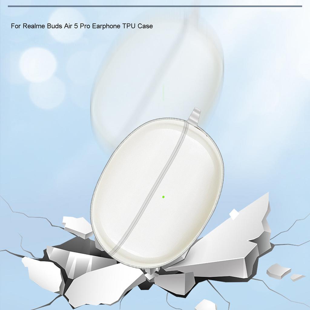 Подходит для Buds Air 5 Pro Противоударный чехол для наушников Ударопрочный корпус Пыленепроницаемый Моющийся Мягкий ТПУ Чехол-накладка