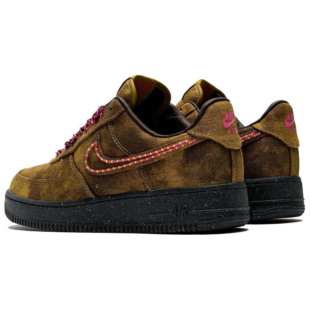 Nike Air Force 1 Low Букле QS Мох пустыни Золото Среднего Запада Барочный коричневый Яростный розовый IO4474-300