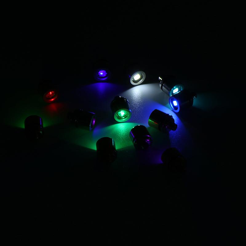 2Pcs Mini Led Light Key Chain Luminated Keyring Pendant Colorful Mini Electronic Light Keyring Flashlight Lamp Keychain