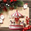 Карусель Рождественское Украшение 2D Плоский Акриловый Подвесной Карусель Подвеска Украшение Рождественской Елки