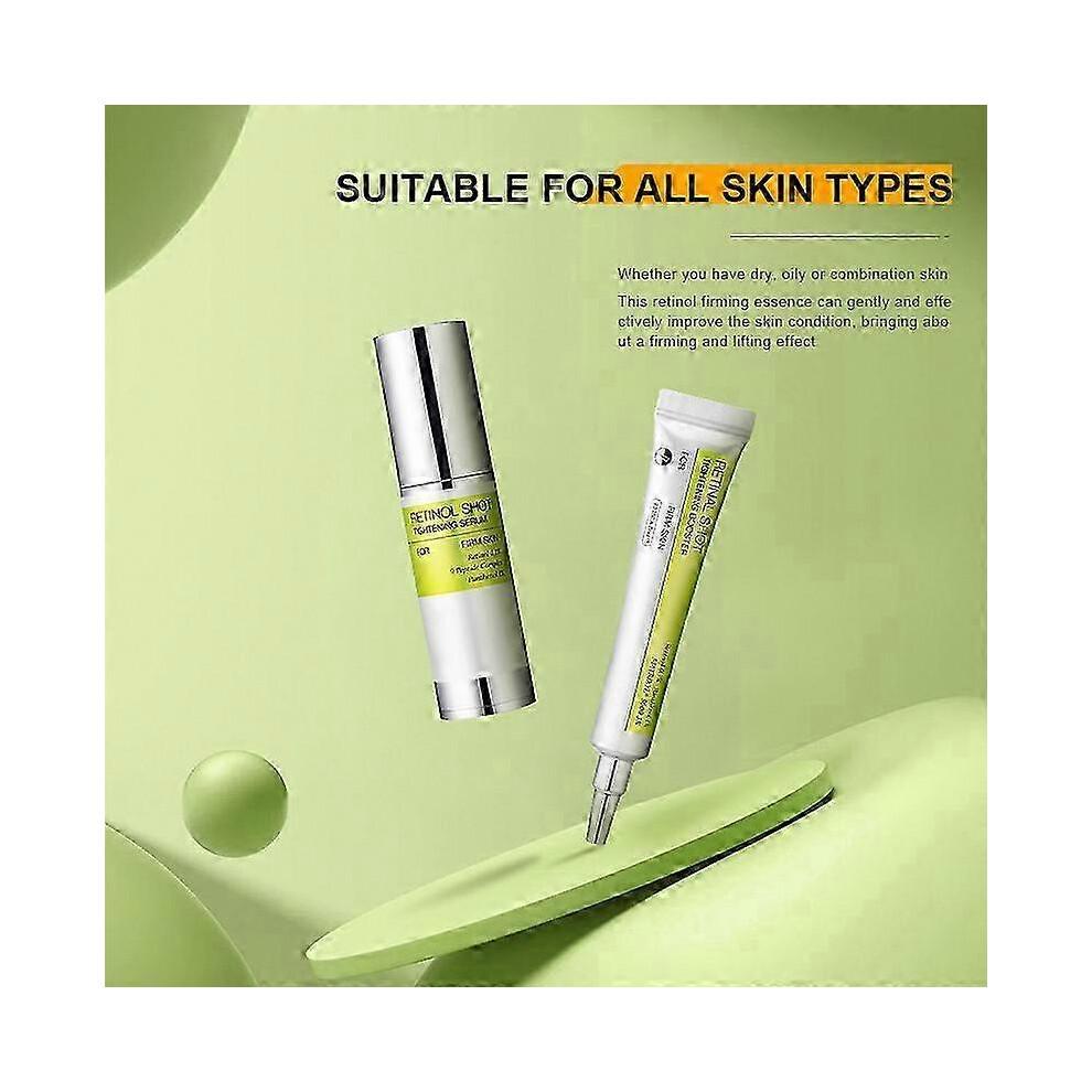 Сыворотка-бустер для подтяжки кожи Vita A Retinol Shot, подтягивающая сыворотка с ретинолом и крем для век - набор антивозрастного ухода за кожей