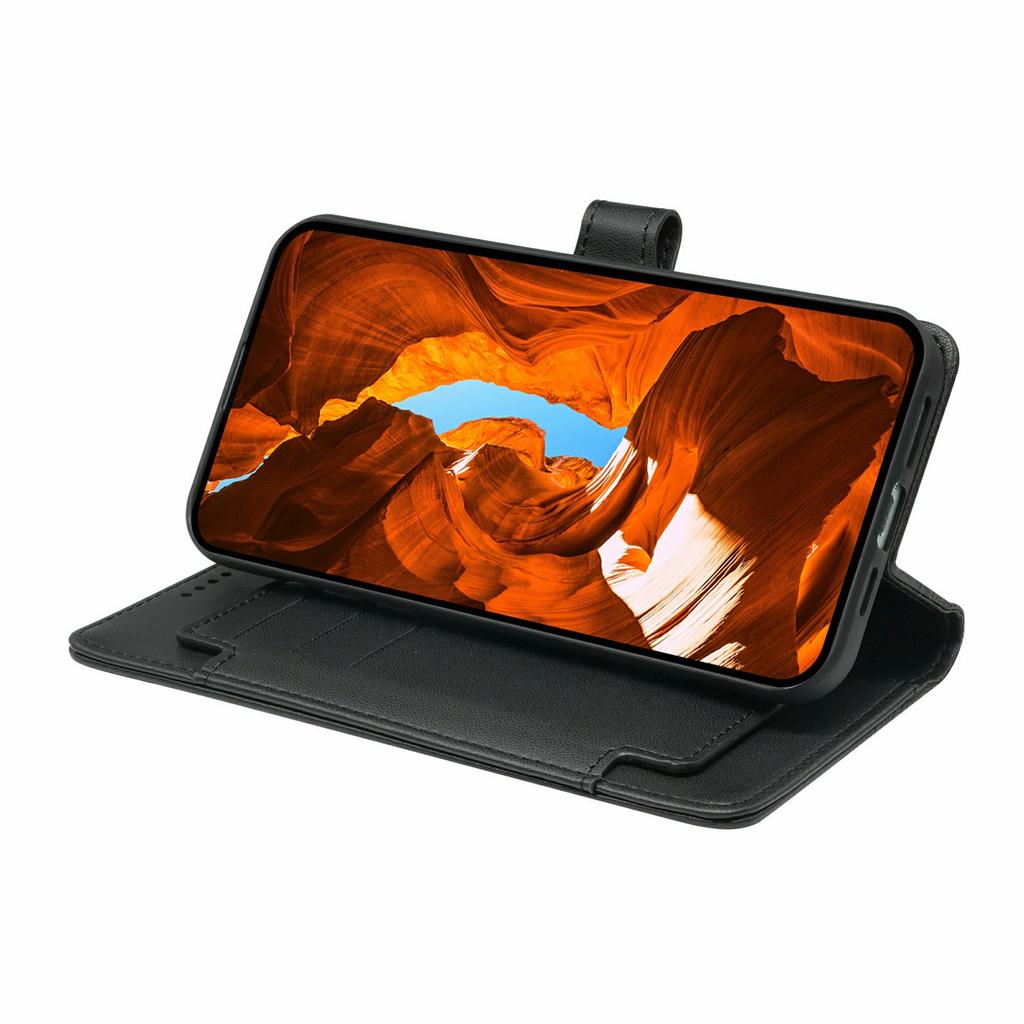 Для Oppo Reno14 5G (Глобальный) Чехол с 9 отделениями для карт, подставка из искусственной кожи, чехол для телефона