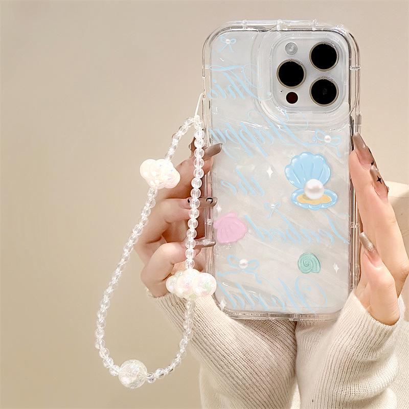 Чехол Zhitai для iPhone 11/13/14/15Pro/16Pro Max – Phantom Shell с браслетом.