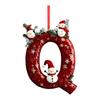 2D 26 Letter  Christmas Ornaments Acrylic Flat Christmas Tree Home Decorations Ornaments