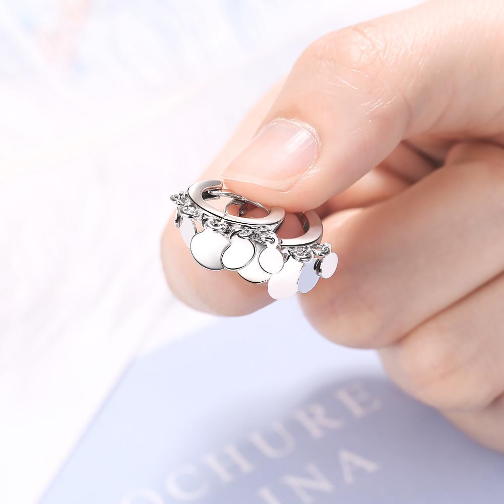 ANENJERY Нежные круглые серьги-капли с кисточками, изысканные ювелирные изделия для женщин, подлинные дропшиппинг, оптовая продажа