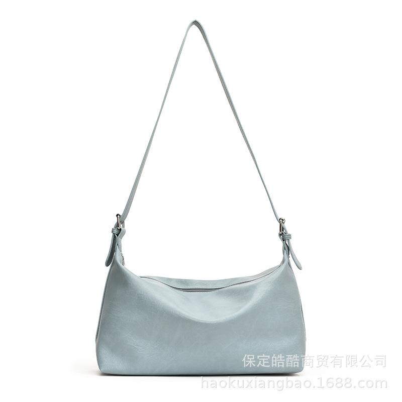 Популярная и модная в этом году корейская сумка-багет для женщин 2025 новая универсальная студенческая сумка-тоут на плечо большой вместимости