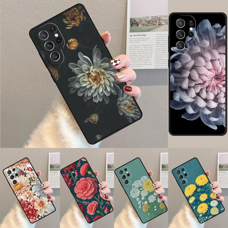 Чехол для телефона Хризантема для Samsung Galaxy note 10 pro S26 Ultra S23 S24 FE S25 S21 S22 PLUS противоударный Чехол