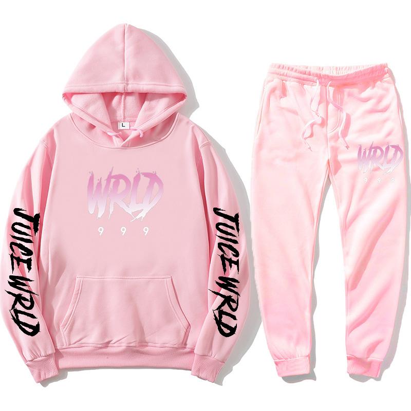 J UICEWrld Костюм с капюшоном Толстовка + спортивные штаны Juice Wrld Juice Wrld Juicewrld Trap Rap Rapy Tomography Juice World
