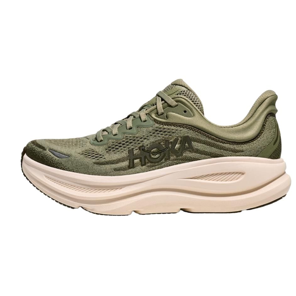 HOKA One One Bondi 9 Низкие кроссовки для бега на длинные дистанции Мужские Зеленые 1162011-SSSC