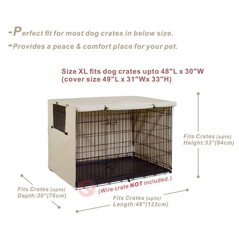 Универсальный прочный чехол для клетки для собак, чехол для питомника для домашних животных, складной чехол для 25-49 дюймов, проволочный ящик для собак