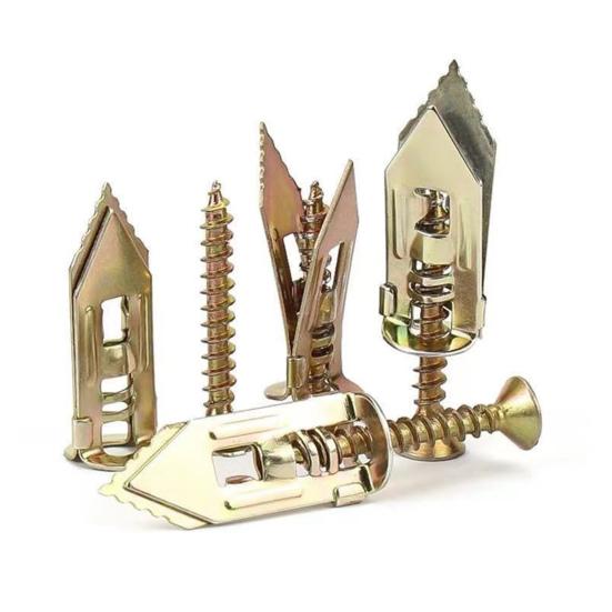 20/100 шт. самосверлящий анкерный винт, сверхмощный стальной расширительный винт без дрели, полка для телевизора, занавеска для шкафа, гипсокартон, набор металлических саморезов