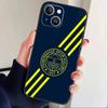 Крутой чехол для телефона с узором Фенербахче-Турция для iPhone 17 16 15 14 13 12 Max Plus Силиконовый Черный Чехол