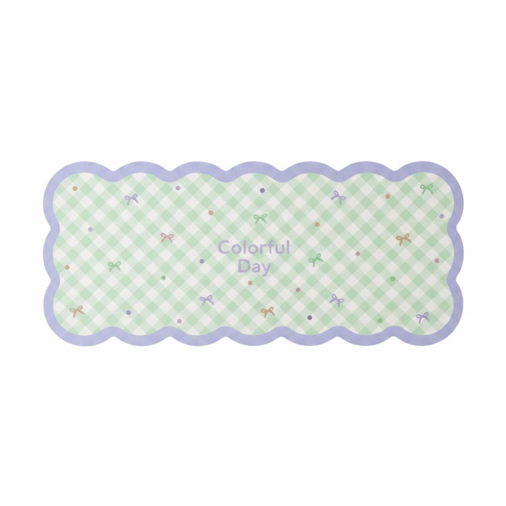 Gingham Mouse Pad Cute Table Blotter Table Cushion Desk Mat Students