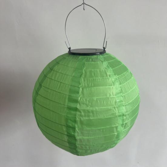 25/30СМ Складной Солнечный Фонарь с Ручкой IP44 Водонепроницаемый Наружный Садовый Подвесной Китайский Традиционный Декоративный Светодиодный Тканевый Фонарь