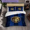 Leeds United Themed Bedding 3Pcs Duvet Cover Set Decorative Bed Linen For Teen Room Home Decoration
