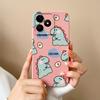 Простой Чехол для Realme Note 50 Стиль Leisure Полная Защита Ударопрочная Задняя Крышка Мягкий Жидкий Силикон Модель RMX3834 Чехол